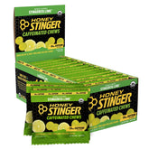 Honey Stinger empaque frontal mostrando sabor lima y paquete práctico