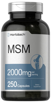 Horbäach frasco frontal mostrando 250 cápsulas y dosis clara