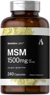 Horbäach frasco frontal MSM 1500 mg con etiqueta clara y confianza