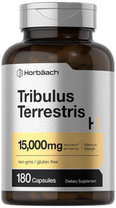 Horbäach frente del envase mostrando la marca y beneficio de potencia