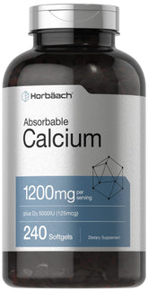 Horbäach envase frontal mostrando 240 softgels y beneficio de suministro prolongado