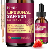 Hovika envase frontal de gotas de azafrán liposomal, fácil dosificación