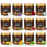 Howemon set frontal mostrando las 12 velas para variedad aromática