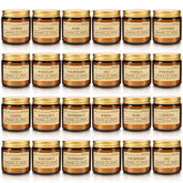 Howemon pack 24 frontal mostrando vasos ámbar y variedad de fragancias