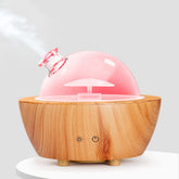 HSLZOMI difusor frontal 280ml mostrando diseño moderno y beneficio decorativo