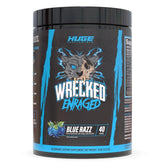 Huge Supplements envase frontal mostrando diseño y dosis clara para energía extrema