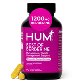 HUM Best of Berberine frente del envase mostrando cápsulas y beneficios