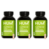 HUM Flatter Me frontal mostrando etiqueta y beneficios para digestión rápida