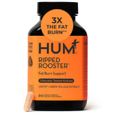 HUM Ripped Rooster frasco frontal mostrando diseño y cantidad de cápsulas