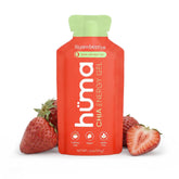 HÜMA CHIA ENERGY GEL frasco frontal mostrando paquete de 12 sobres y conveniencia