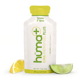 HÜMA CHIA ENERGY GEL frontal del sobre mostrando sabor limón y lima y beneficio natural