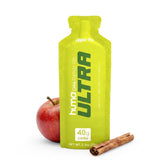 HÜMA CHIA ENERGY GEL embalaje frontal mostrando sabor Apple Pie y beneficios