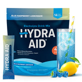 HYDRA AID frente del empaque mostrando 14 sobres y beneficios