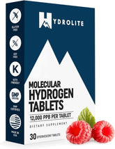 HydroLite frente del empaque mostrando 30 tabletas y beneficios claros