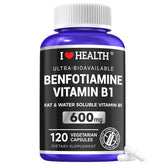 I LOVE HEALTH frasco frontal con benfotiamina, calidad y confianza