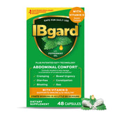 IBgard frente del empaque mostrando 48 cápsulas y beneficios claros