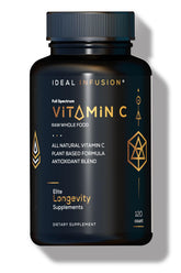 Ideal Infusion frasco delantero mostrando cápsulas y etiqueta clara