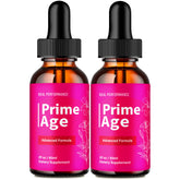 IDEAL PERFORMANCE Prime Age Drops vista frontal del pack y envases, muestra beneficio de conveniencia