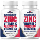 IMMUNO BLASTER frente del pack mostrando dos frascos y beneficios claros