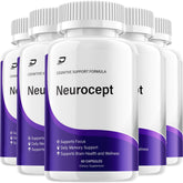 Indelo Neurocept frasco frontal mostrando el envase y beneficio de concentración