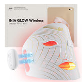 INIA GLOW máscara frontal mostrando forma ergonómica y comodidad portátil