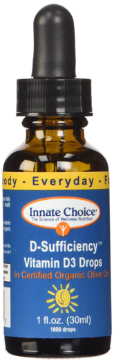 Innate Choice frasco frente mostrando etiqueta y concentración para dosificación precisa