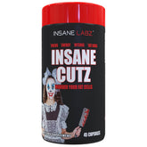Insane Labz botella frontal mostrando etiqueta y beneficio de corte acelerado