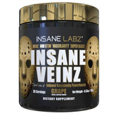 Insane Labz envase Insane Veinz Gold al frente mostrando diseño y beneficio vascular