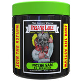 Insane Labz envase frontal mostrando 30 servicios y sabor uva, aspecto llamativo