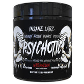 Insane Labz frasco frontal Psychotic BLACK muestra envase y 35 servicios