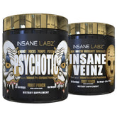 Insane Labz Psychotic GOLD frente del paquete mostrando diseño y sabor Fruit Punch