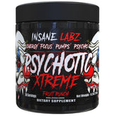 Insane Labz envase frontal mostrando la etiqueta y beneficios energéticos