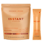 Instant Hydration frente del empaque mostrando sobres y beneficio de portabilidad