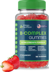 INTEGO NUTRITION envase frontal de gomitas B Complex muestra presentación clara