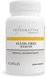 Integrative Therapeutics frontal del envase que destaca niacina sin enrojecimiento y pureza