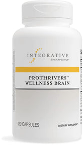 Integrative Therapeutics frasco ProThrivers Wellness Brain mostrando el frente y beneficios