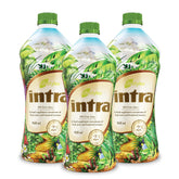 Intra botella frontal mostrando diseño y volumen, transmite confianza