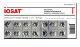 IOSAT envase frontal con 14 tabletas, fácil identificación y almacenamiento seguro