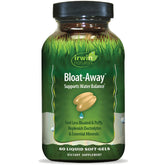 Irwin Naturals frasco frontal mostrando envase y beneficio de equilibrio hídrico