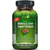 Irwin Naturals frente del envase mostrando 60 soft-gels y beneficios claros