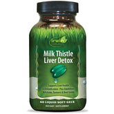 Irwin Naturals frente del envase que muestra apoyo hepático