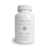 Isagenix IsaFlush frasco frontal mostrando la etiqueta y facilidad de uso