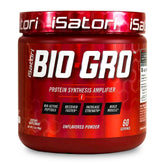 iSatori envase frontal BIO-GRO sin sabor mostrando etiqueta clara