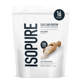 Isopure envase frontal sin sabor mostrando diseño y ventajas de pureza