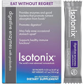 Isotonix sobre al frente mostrando diseño y dos raciones