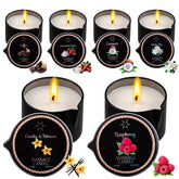 IUJOCQL frente del paquete mostrando seis velas, conveniente para regalo