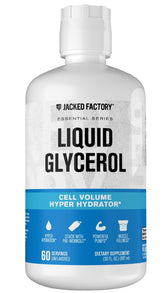 Jacked Factory botella frontal mostrando diseño y beneficio de hidratación
