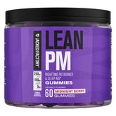 Jacked Factory bote frontal Midnight Berry mostrando etiqueta clara y beneficios
