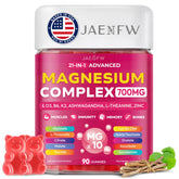 JAENFW envase frontal de gominolas de magnesio, formato práctico y vegano