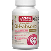 Jarrow Formulas frasco frontal mostrando ubiquinol y conveniencia